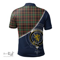 Scottish Cumming Hunting Ancient Clan Scotland Golf Plaid Polo Shirt with Scottish Flag Tartan Mens Polo Shirts Scottish Plaid Tartan Plaid - ScotsTee - scotstee.com