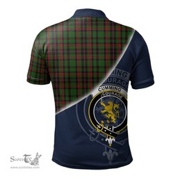 Scottish Cumming Hunting Clan Scotland Golf Plaid Polo Shirt with Scottish Flag Tartan Mens Polo Shirts Scottish Plaid Tartan Plaid - ScotsTee - scotstee.com