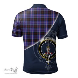 Scottish Dunlop Modern Clan Scotland Golf Plaid Polo Shirt with Scottish Flag Tartan Mens Polo Shirts Scottish Plaid Tartan Plaid - ScotsTee - scotstee.com