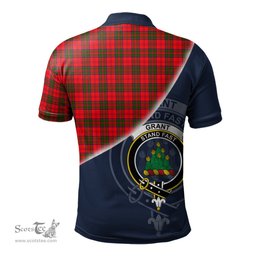 Scottish Grant Modern Clan Scotland Golf Plaid Polo Shirt with Scottish Flag Tartan Mens Polo Shirts Scottish Plaid Tartan Plaid - ScotsTee - scotstee.com
