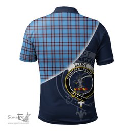 Scottish Elliot Ancient Clan Scotland Golf Plaid Polo Shirt with Scottish Flag Tartan Mens Polo Shirts Scottish Plaid Tartan Plaid - ScotsTee - scotstee.com