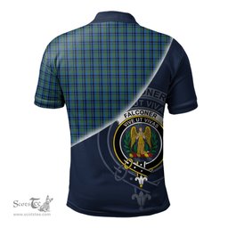 Scottish Falconer Clan Scotland Golf Plaid Polo Shirt with Scottish Flag Tartan Mens Polo Shirts Scottish Plaid Tartan Plaid - ScotsTee - scotstee.com
