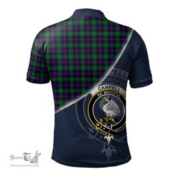 Scottish Campbell of Cawdor Modern Clan Scotland Golf Plaid Polo Shirt with Scottish Flag Tartan Mens Polo Shirts Scottish Plaid Tartan Plaid - ScotsTee - scotstee.com