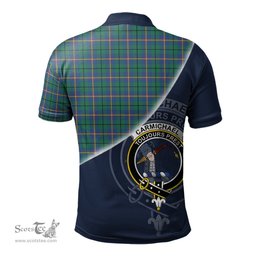 Scottish Carmichael Ancient Clan Scotland Golf Plaid Polo Shirt with Scottish Flag Tartan Mens Polo Shirts Scottish Plaid Tartan Plaid - ScotsTee - scotstee.com