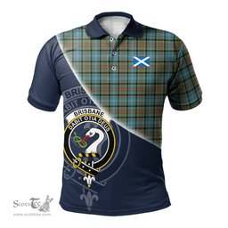 Scottish Brisbane modern Clan Scotland Golf Plaid Polo Shirt with Scottish Flag Tartan Mens Polo Shirts Scottish Plaid Tartan Plaid - ScotsTee - scotstee.com