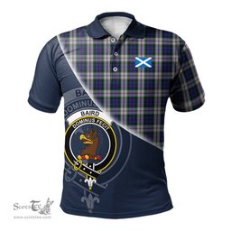 Scottish Baird Dress Clan Scotland Golf Plaid Polo Shirt with Scottish Flag Tartan Mens Polo Shirts Scottish Plaid Tartan Plaid - ScotsTee - scotstee.com