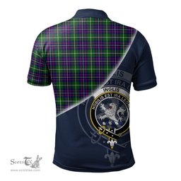 Scottish Inglis Modern Clan Scotland Golf Plaid Polo Shirt with Scottish Flag Tartan Mens Polo Shirts Scottish Plaid Tartan Plaid - ScotsTee - scotstee.com