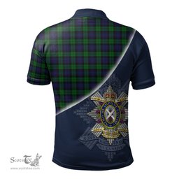 Scottish Black Watch of Canada Clan Scotland Golf Plaid Polo Shirt with Scottish Flag Tartan Mens Polo Shirts Scottish Plaid Tartan Plaid - ScotsTee - scotstee.com