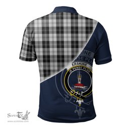 Scottish Erskine Black and White Clan Scotland Golf Plaid Polo Shirt with Scottish Flag Tartan Mens Polo Shirts Scottish Plaid Tartan Plaid - ScotsTee - scotstee.com