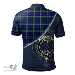 Scottish Arbuthnot Modern Clan Scotland Golf Plaid Polo Shirt with Scottish Flag Tartan Mens Polo Shirts Scottish Plaid Tartan Plaid - ScotsTee - scotstee.com