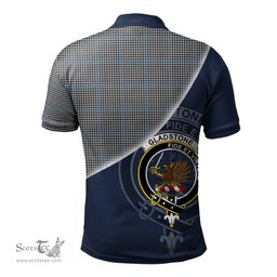 Scottish Gladstone Clan Scotland Golf Plaid Polo Shirt with Scottish Flag Tartan Mens Polo Shirts Scottish Plaid Tartan Plaid - ScotsTee - scotstee.com