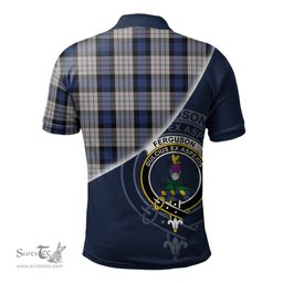 Scottish Ferguson Dress Clan Scotland Golf Plaid Polo Shirt with Scottish Flag Tartan Mens Polo Shirts Scottish Plaid Tartan Plaid - ScotsTee - scotstee.com