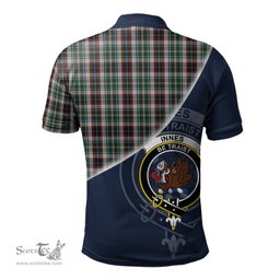 Scottish Innes Dress Clan Scotland Golf Plaid Polo Shirt with Scottish Flag Tartan Mens Polo Shirts Scottish Plaid Tartan Plaid - ScotsTee - scotstee.com