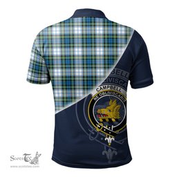 Scottish Campbell Dress Ancient Clan Scotland Golf Plaid Polo Shirt with Scottish Flag Tartan Mens Polo Shirts Scottish Plaid Tartan Plaid - ScotsTee - scotstee.com