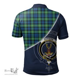 Scottish Gordon Ancient Clan Scotland Golf Plaid Polo Shirt with Scottish Flag Tartan Mens Polo Shirts Scottish Plaid Tartan Plaid - ScotsTee - scotstee.com
