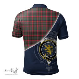 Scottish Cumming Hunting Modern Clan Scotland Golf Plaid Polo Shirt with Scottish Flag Tartan Mens Polo Shirts Scottish Plaid Tartan Plaid - ScotsTee - scotstee.com