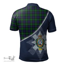 Scottish Black Watch Clan Scotland Golf Plaid Polo Shirt with Scottish Flag Tartan Mens Polo Shirts Scottish Plaid Tartan Plaid - ScotsTee - scotstee.com