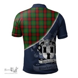 Scottish Blackstock Hunting Clan Scotland Golf Plaid Polo Shirt with Scottish Flag Tartan Mens Polo Shirts Scottish Plaid Tartan Plaid - ScotsTee - scotstee.com
