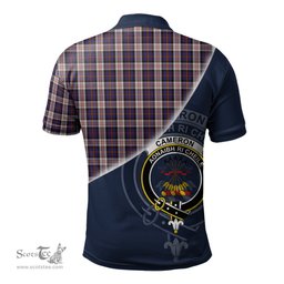 Scottish Cameron of Erracht Dress Clan Scotland Golf Plaid Polo Shirt with Scottish Flag Tartan Mens Polo Shirts Scottish Plaid Tartan Plaid - ScotsTee - scotstee.com