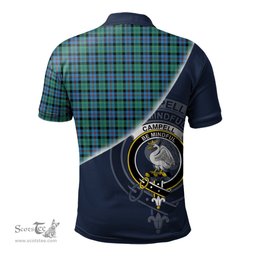 Scottish Campbell of Cawdor Ancient Clan Scotland Golf Plaid Polo Shirt with Scottish Flag Tartan Mens Polo Shirts Scottish Plaid Tartan Plaid - ScotsTee - scotstee.com