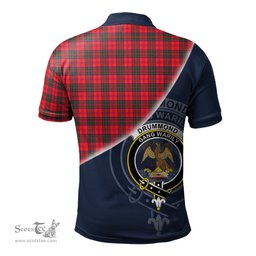 Scottish Drummond Modern Clan Scotland Golf Plaid Polo Shirt with Scottish Flag Tartan Mens Polo Shirts Scottish Plaid Tartan Plaid - ScotsTee - scotstee.com