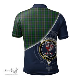Scottish Cockburn Clan Scotland Golf Plaid Polo Shirt with Scottish Flag Tartan Mens Polo Shirts Scottish Plaid Tartan Plaid - ScotsTee - scotstee.com