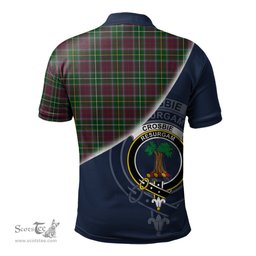 Scottish Crosbie Clan Scotland Golf Plaid Polo Shirt with Scottish Flag Tartan Mens Polo Shirts Scottish Plaid Tartan Plaid - ScotsTee - scotstee.com