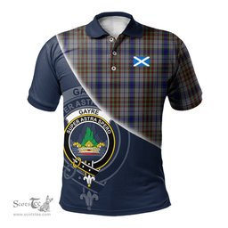 Scottish Gayre Hunting Clan Scotland Golf Plaid Polo Shirt with Scottish Flag Tartan Mens Polo Shirts Scottish Plaid Tartan Plaid - ScotsTee - scotstee.com