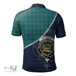 Scottish Douglas Ancient Clan Scotland Golf Plaid Polo Shirt with Scottish Flag Tartan Mens Polo Shirts Scottish Plaid Tartan Plaid - ScotsTee - scotstee.com