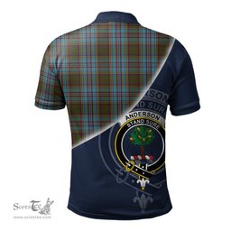 Scottish Anderson Clan Scotland Golf Plaid Polo Shirt with Scottish Flag Tartan Mens Polo Shirts Scottish Plaid Tartan Plaid - ScotsTee - scotstee.com