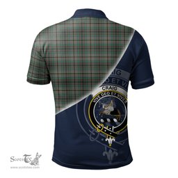 Scottish Craig Clan Scotland Golf Plaid Polo Shirt with Scottish Flag Tartan Mens Polo Shirts Scottish Plaid Tartan Plaid - ScotsTee - scotstee.com