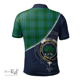 Scottish Irvine of Bonshaw Clan Scotland Golf Plaid Polo Shirt with Scottish Flag Tartan Mens Polo Shirts Scottish Plaid Tartan Plaid - ScotsTee - scotstee.com