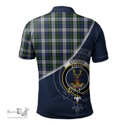 Scottish Gordon Dress Clan Scotland Golf Plaid Polo Shirt with Scottish Flag Tartan Mens Polo Shirts Scottish Plaid Tartan Plaid - ScotsTee - scotstee.com
