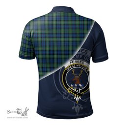 Scottish Forbes Ancient Clan Scotland Golf Plaid Polo Shirt with Scottish Flag Tartan Mens Polo Shirts Scottish Plaid Tartan Plaid - ScotsTee - scotstee.com