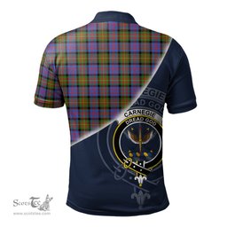 Scottish Carnegie Ancient Clan Scotland Golf Plaid Polo Shirt with Scottish Flag Tartan Mens Polo Shirts Scottish Plaid Tartan Plaid - ScotsTee - scotstee.com