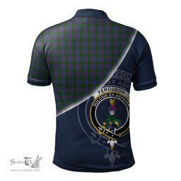 Scottish Ferguson Old Clan Scotland Golf Plaid Polo Shirt with Scottish Flag Tartan Mens Polo Shirts Scottish Plaid Tartan Plaid - ScotsTee - scotstee.com