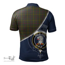 Scottish Hall Clan Scotland Golf Plaid Polo Shirt with Scottish Flag Tartan Mens Polo Shirts Scottish Plaid Tartan Plaid - ScotsTee - scotstee.com