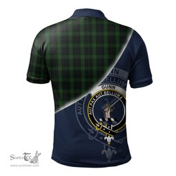 Scottish Gunn Logan Clan Scotland Golf Plaid Polo Shirt with Scottish Flag Tartan Mens Polo Shirts Scottish Plaid Tartan Plaid - ScotsTee - scotstee.com