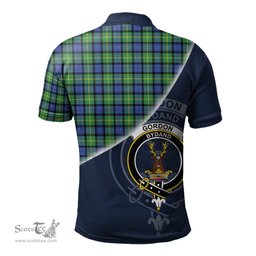 Scottish Gordon Old Ancient Clan Scotland Golf Plaid Polo Shirt with Scottish Flag Tartan Mens Polo Shirts Scottish Plaid Tartan Plaid - ScotsTee - scotstee.com