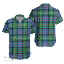 Scottish Bowie Ancient Clan Ultra Lightweight Tartan Shirt - Classic Scottish Plaid Tartan Plaid