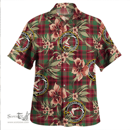 Scottish Ainslie Weathered Clan Tartan Hawaiian Shirt - Tropical Old Style Scottish Plaid Tartan Plaid