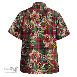 Scottish Ainslie Weathered Clan Tartan Hawaiian Shirt - Tropical Old Style Scottish Plaid Tartan Plaid