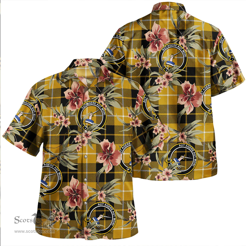 Scottish Barclay Dress Ancient Clan Tartan Hawaiian Shirt - Tropical Old Style Scottish Plaid Tartan Plaid