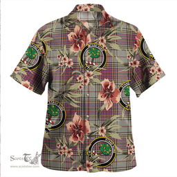 Scottish Anderson Ross Weathered Clan Tartan Hawaiian Shirt - Tropical Old Style Scottish Plaid Tartan Plaid