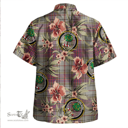 Scottish Anderson Ross Weathered Clan Tartan Hawaiian Shirt - Tropical Old Style Scottish Plaid Tartan Plaid