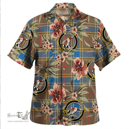 Scottish Balfour Ancient Clan Tartan Hawaiian Shirt - Tropical Old Style Scottish Plaid Tartan Plaid