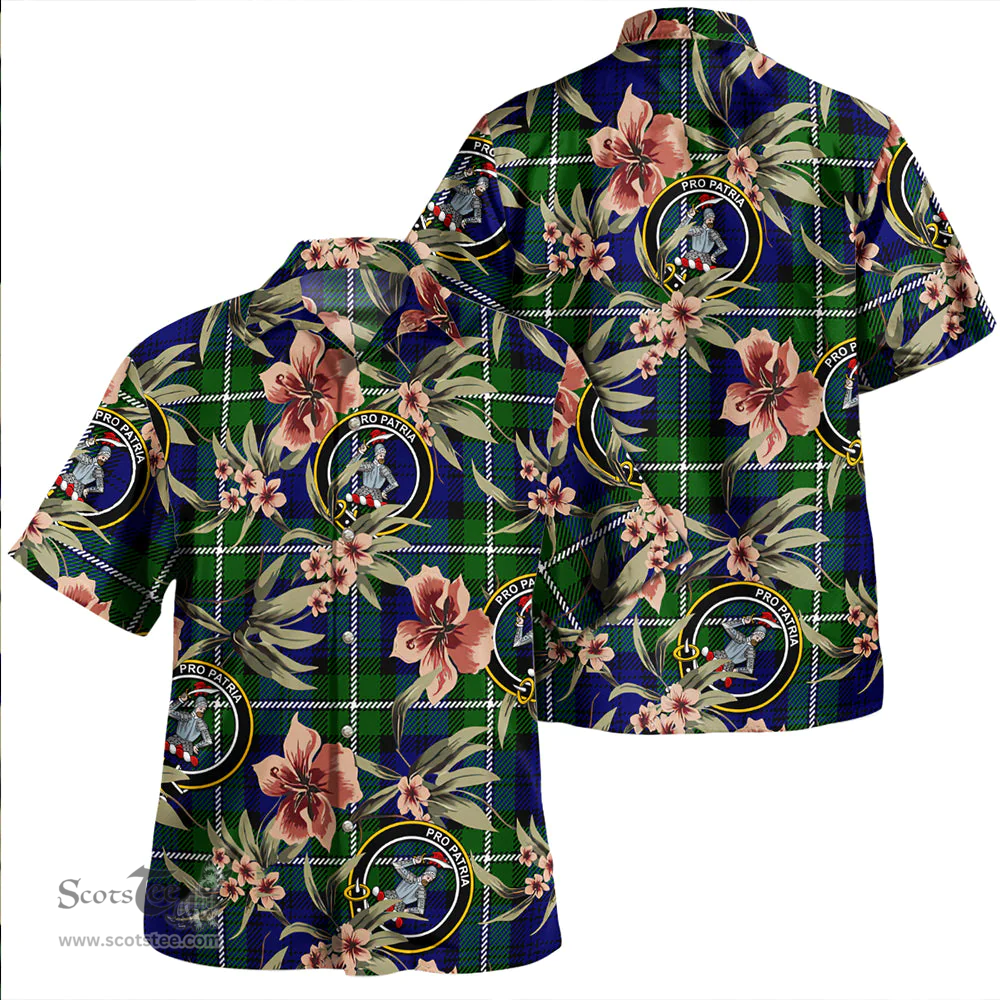 Scottish Bannerman Clan Tartan Hawaiian Shirt - Tropical Old Style Scottish Plaid Tartan Plaid