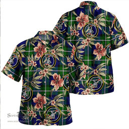 Scottish Bannerman Clan Tartan Hawaiian Shirt - Tropical Old Style Scottish Plaid Tartan Plaid