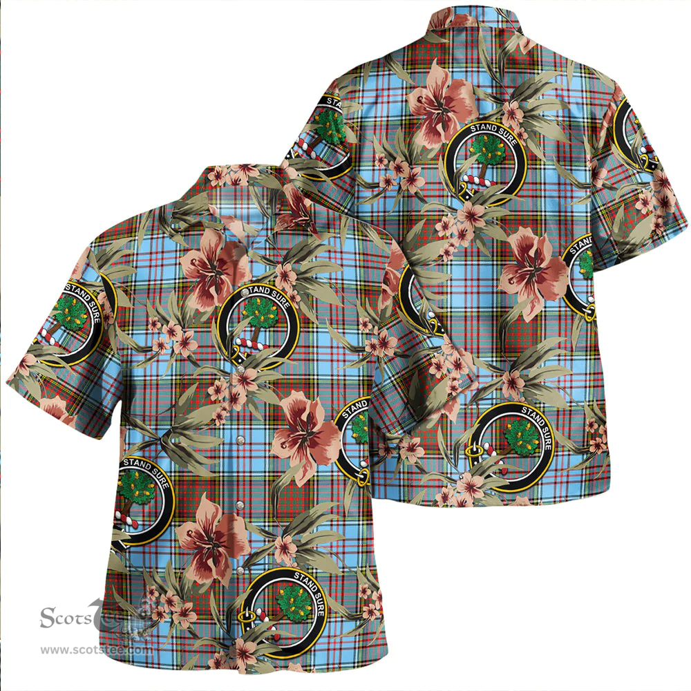 Scottish Anderson Ancient Clan Tartan Hawaiian Shirt - Tropical Old Style Scottish Plaid Tartan Plaid