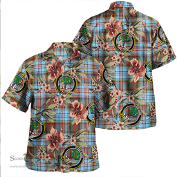 Scottish Anderson Ancient Clan Tartan Hawaiian Shirt - Tropical Old Style Scottish Plaid Tartan Plaid